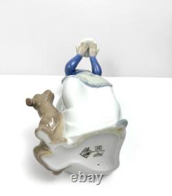 Nao by Lladro Puppy's Birthday Porcelain Figurine Handmade in Spain 1980s