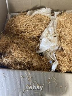 Nao by Lladro Spain 4563 Lovers Couple with Puppy & Parasol Umbrella, 19 1/2 &box