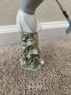 Nao by Lladró Women Golfer Figurine, Out of the Rough # 450 Porcelain