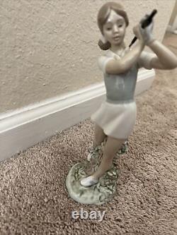 Nao by Lladró Women Golfer Figurine, Out of the Rough # 450 Porcelain