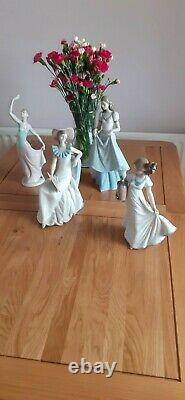 Nao lady figurines in very good condition, no chips or cracks on figures