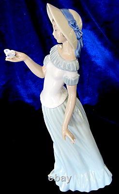 New Nao By Lladro The Butterfly's Dance Lady #1398 Brand Nib Nature Save$$ F/sh