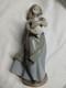 Original NAO by Lladr&oacute; Porcelain Figurine Girl with Bunny / Country Girl with