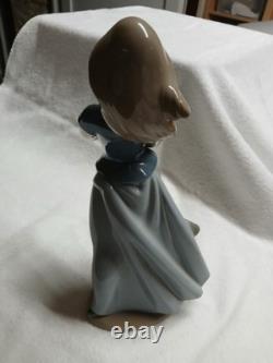 Original NAO by Lladró Porcelain Figurine Girl with Bunny / Country Girl with
