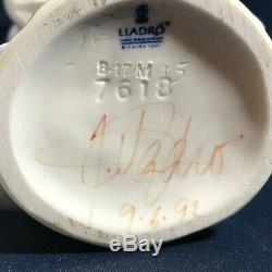 RARE HAND SIGNED BY LLADRO FAMILY, Lladro Collectors Society, Garden Song, 7618