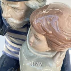 RARE Large Nao by Lladro Figurine Waiting For The Fisherman #699