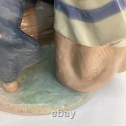 RARE Large Nao by Lladro Figurine Waiting For The Fisherman #699