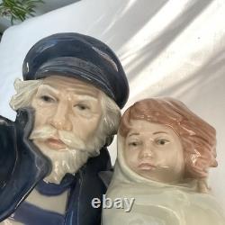 RARE Large Nao by Lladro Figurine Waiting For The Fisherman #699
