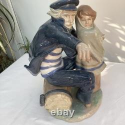 RARE Large Nao by Lladro Figurine Waiting For The Fisherman #699