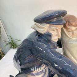 RARE Large Nao by Lladro Figurine Waiting For The Fisherman #699