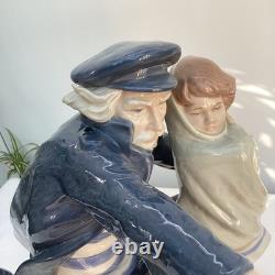 RARE Large Nao by Lladro Figurine Waiting For The Fisherman #699