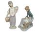 RARE Lladro & Nao By Lladro Porcelain Figurines Glossy Finish Set Of Two