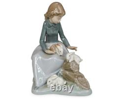 RARE Lladro & Nao By Lladro Porcelain Figurines Glossy Finish Set Of Two