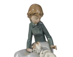 RARE Lladro & Nao By Lladro Porcelain Figurines Glossy Finish Set Of Two