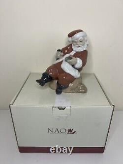 RARE Lladro Nao Too Many Mince Pies Santa Claus Figure In Box Dasia 2005 Spanish