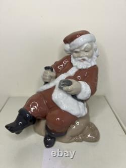 RARE Lladro Nao Too Many Mince Pies Santa Claus Figure In Box Dasia 2005 Spanish