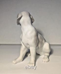 RARE Vintage NAO by Lladro Matte Dog Sitting Figure