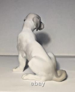 RARE Vintage NAO by Lladro Matte Dog Sitting Figure