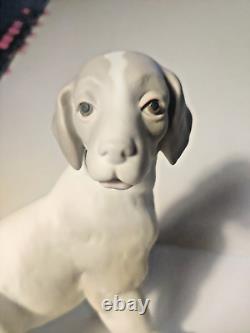 RARE Vintage NAO by Lladro Matte Dog Sitting Figure