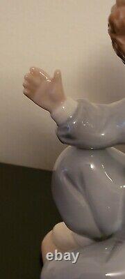 RETIRED NAO LLADRO JET PILOT #1133 BOY w TOY PLANE AIRPLANE PORCELAIN FIGURINE