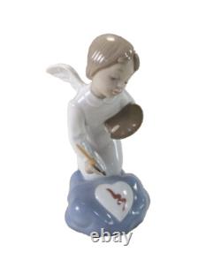 RETIRED RARE NAO LLADRO 1443 IT'S FOR YOU Angel Painting on Cloud Figurine