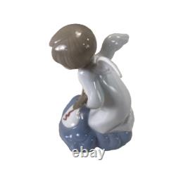 RETIRED RARE NAO LLADRO 1443 IT'S FOR YOU Angel Painting on Cloud Figurine