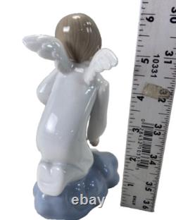 RETIRED RARE NAO LLADRO 1443 IT'S FOR YOU Angel Painting on Cloud Figurine