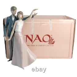RETIRED Vtg Large Nao by Lladro Dance for Two Lovers #01211 With Box READ RARE