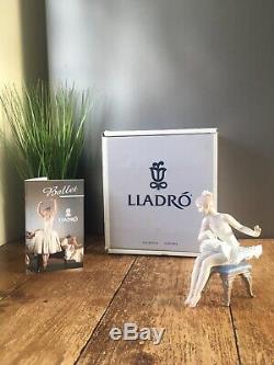 Rare Boxed Lladro Porcelain Ballerina Figurine Ballet Girl Descanso Recital 5496