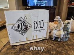 Rare Collectible Lladro Nao Spain Girl Dove On Bench Figurine 1983 B-7 Ju In Box