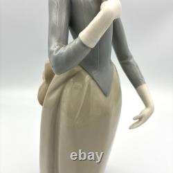 Rare Early Nao Lladro Lady With Fan Figurine Spain 1960s 11.5 Impressed Mark Rare Early Nao Lladro Lady With Fan Figurine Spain 1960s 11.5 Impressed Mark