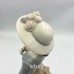 Rare Early Nao Lladro Lady With Fan Figurine Spain 1960s 11.5 Impressed Mark