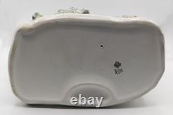 Rare Large Lladro Nao Spain Girl Feeding Dove On Bench Porcelain Figurine 1983