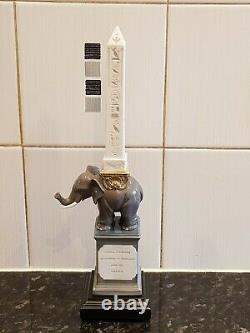 Rare Lladro Elephant Pulcino Obelisk Enamels Right Rp £370.00. Retired 2015 Bnib