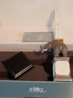 Rare Lladro Elephant Pulcino Obelisk Enamels Right Rp £370.00. Retired 2015 Bnib