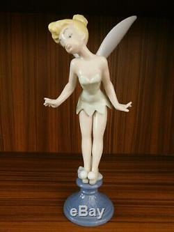 Rare Lladro Figure Tinker Bell 7518 Ltd Ed 1399 Of 1500 Box & Cert Free Uk P&p