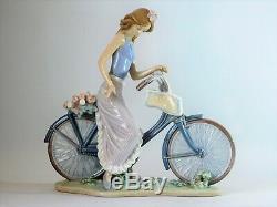 Rare Lladro Figurine Biking In The Country 5272 Free Uk Postage