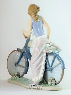 Rare Lladro Figurine Biking In The Country 5272 Free Uk Postage