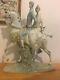 Rare Lladro Large Figurine of a Couple on Horse Lladro Equestrian Figurine