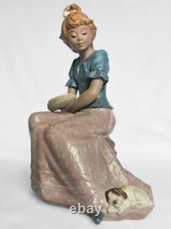 Rare Lladro-NAO Girl's Best Friend Figurine, Gres Style Collection, Spain, 1987
