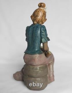 Rare Lladro-NAO Girl's Best Friend Figurine, Gres Style Collection, Spain, 1987