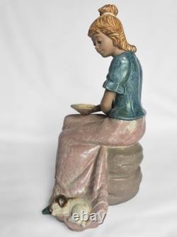 Rare Lladro-NAO Girl's Best Friend Figurine, Gres Style Collection, Spain, 1987