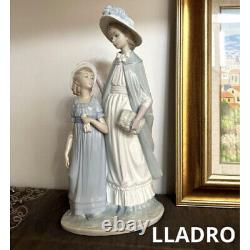 Rare Lladro Nao Figurine Doll Mother and Daughter Lady Girl