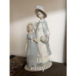 Rare Lladro Nao Figurine Doll Mother and Daughter Lady Girl