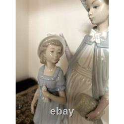 Rare Lladro Nao Figurine Doll Mother and Daughter Lady Girl