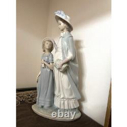 Rare Lladro Nao Figurine Doll Mother and Daughter Lady Girl