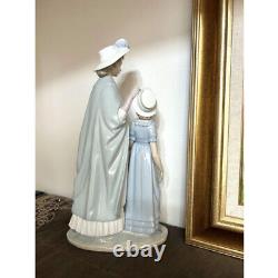 Rare Lladro Nao Figurine Doll Mother and Daughter Lady Girl