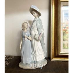 Rare Lladro Nao Figurine Doll Mother and Daughter Lady Girl