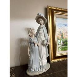 Rare Lladro Nao Figurine Doll Mother and Daughter Lady Girl