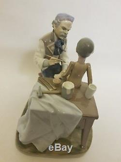 Rare Lladro Retired Figurine The Puppet Painter Pinocchio & Gepetto No 5396